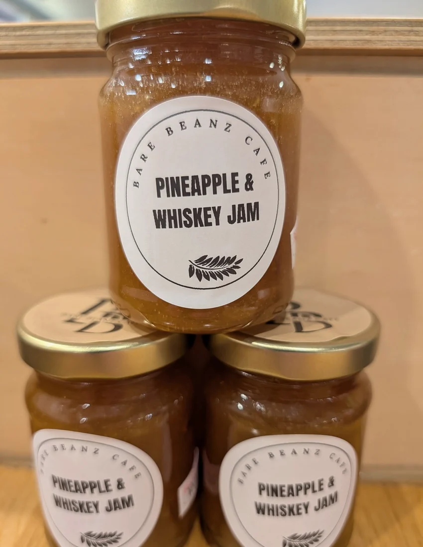 Bare Beanz pineapple and whiskey jam