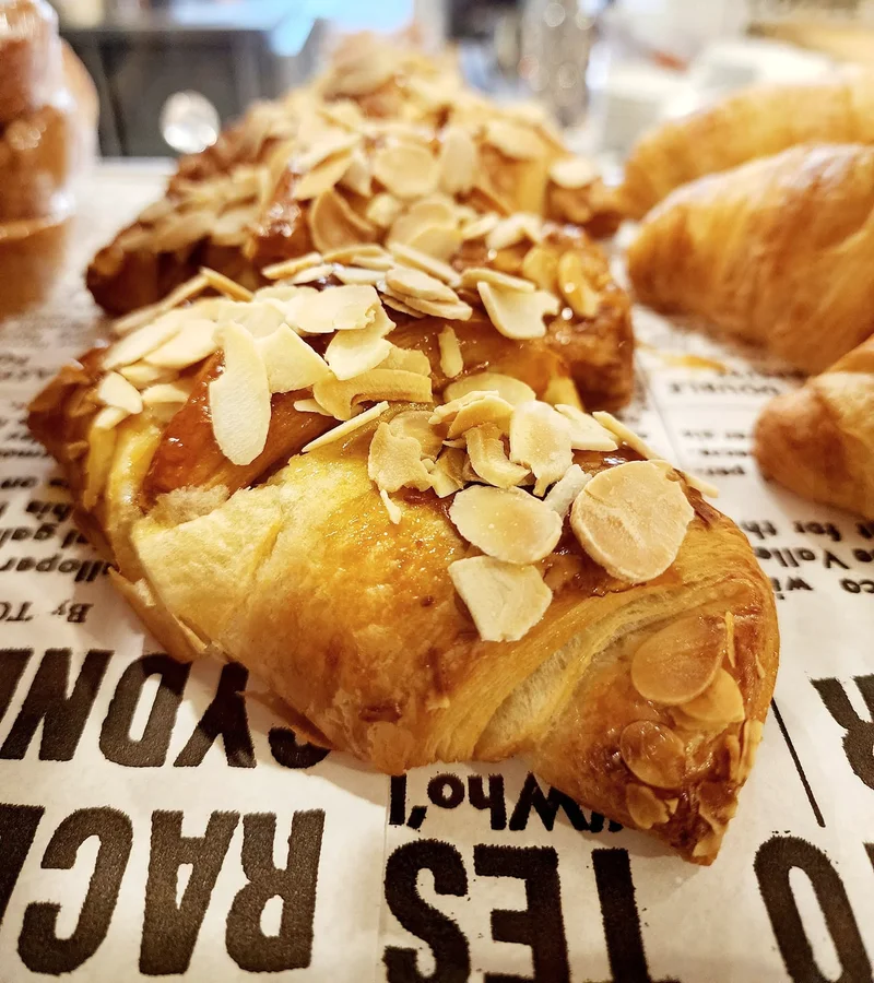 Flaky almond pastries